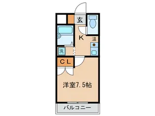 ビュ-テラスII【5階】の間取り