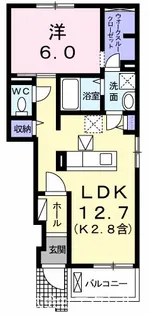 東京都青梅市駒木町2【アパート】の間取り