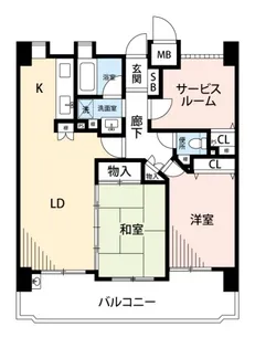 フローレンス光町【5階】の間取り