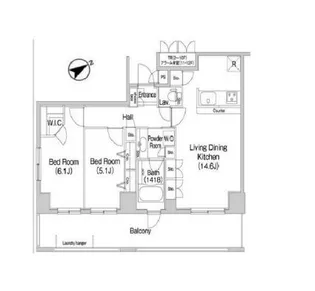 コンフォリア田町【6階】の間取り