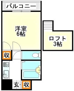 モーリックス立岩【2階】の間取り