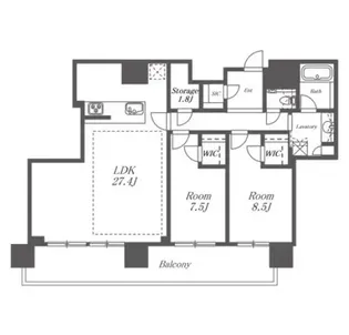 NAGOYA the TOWER【32階】の間取り