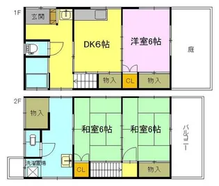広島県安芸郡府中町清水ケ丘【一戸建】の間取り