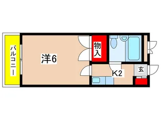 サンアベニュ-雅【1階】の間取り