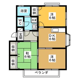 メゾンファミールA【2階】の間取り