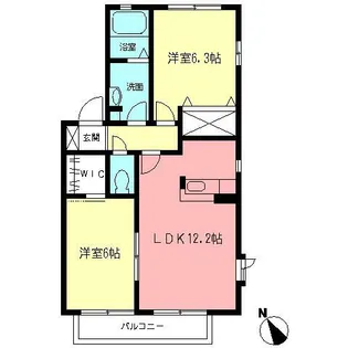 アリエスII【2階】の間取り