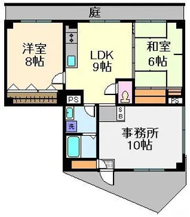ハウス山岸【1階】の間取り