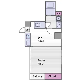 メル・シアター【5階】の間取り
