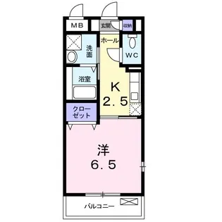 大阪府寝屋川市日之出町【アパート】の間取り
