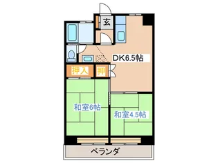亀兵ビル【8階】の間取り