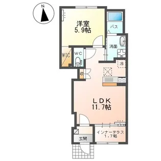 山形県山形市桜田東2【アパート】の間取り