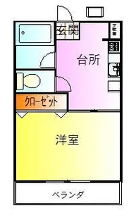 第二田辺コーポ【1階】の間取り