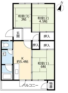 UR花山東【4階】の間取り