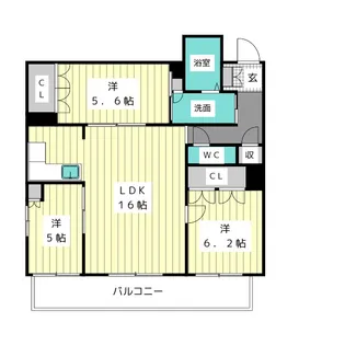プラウド本郷【4階】の間取り