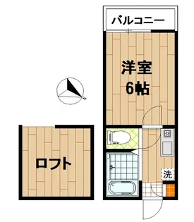 神奈川県川崎市中原区上新城1【アパート】の間取り