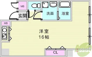 メゾン・ティファニー【1階】の間取り