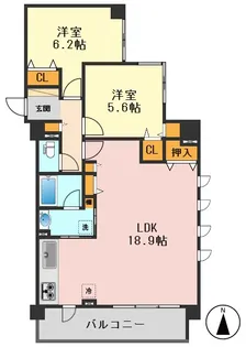 東京都葛飾区高砂2【マンション】の間取り