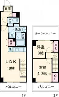 ジニア新宿中落合【3階】の間取り