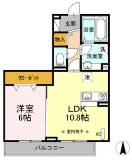 神奈川県小田原市下堀【アパート】の間取り