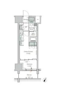 ONE ROOF RESIDENCE TAMACHI【4階】の間取り