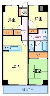スカイコート上杉【10階】の間取り