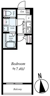 グラデュス中河原【1階】の間取り
