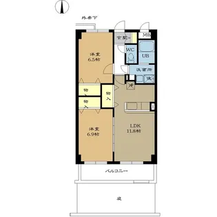 MaisondeMikuri【1階】の間取り