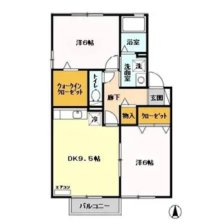 ラ・グラシューズ IV【2階】の間取り