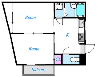 パールハイム小手指【3階】の間取り