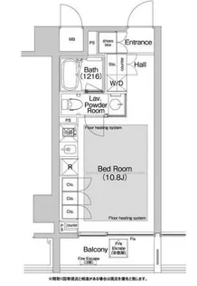 BPRレジデンス渋谷【10階】の間取り