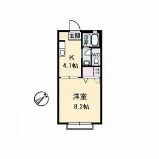 カーサクレール B棟【2階】の間取り