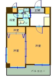 福岡県福岡市中央区天神3【マンション】の間取り