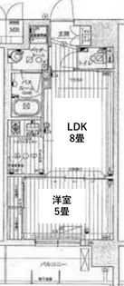 大阪府大阪市西区川口2【マンション】の間取り