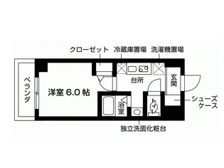 1Kの間取り画像