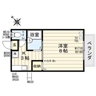 デュークコート【2階】の間取り