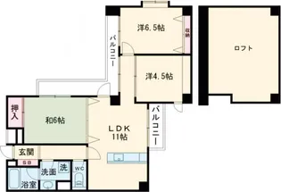 ベルフレール練馬【2階】の間取り