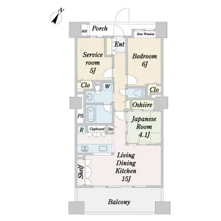 東京グランファースト【9階】の間取り