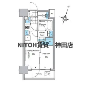 東京都千代田区神田須田町1【マンション】の間取り