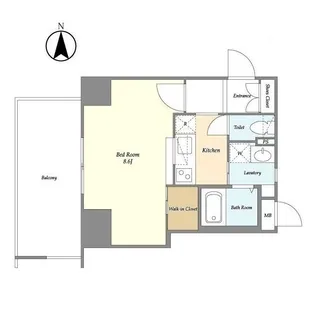 東京都中野区本町4【マンション】の間取り