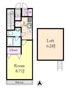 サンヴィアーレ・T【2階】の間取り