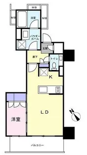 品川タワーレジデンス【4階】の間取り