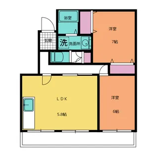 クリサンテA【2階】の間取り
