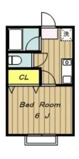 リバーハイツ【2階】の間取り