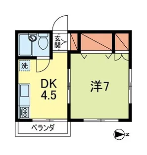 グリーンハウス【2階】の間取り