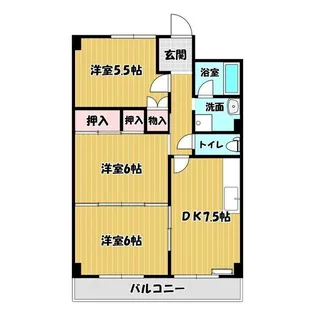 フジハイツ【6階】の間取り