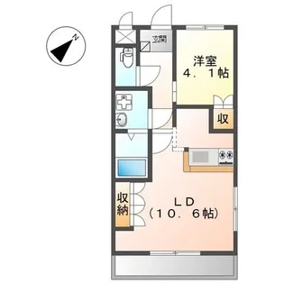 サンハイツ【2階】の間取り