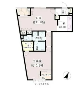 パティオス11番街【2階】の間取り