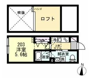 スピカ武蔵中原【2階】の間取り
