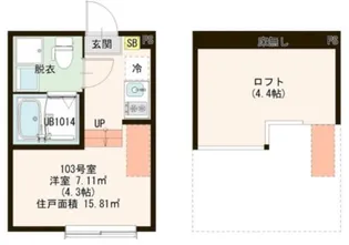 グラン竹ノ塚【1階】の間取り