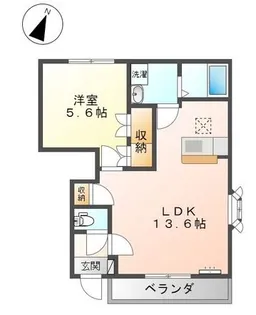 高知県安芸郡田野町【アパート】の間取り